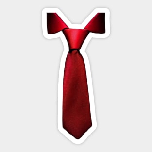 Red tie Sticker